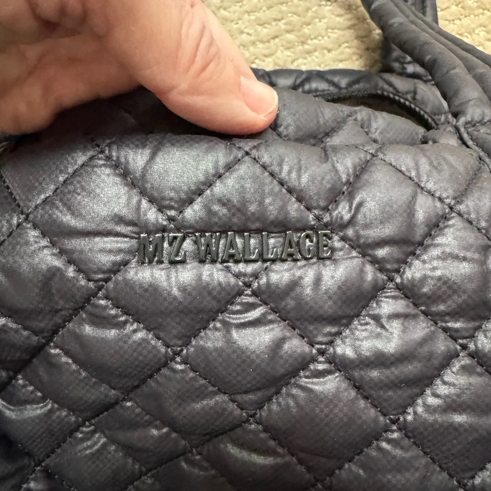 MZ Wallace Charcoal Quilted Tote - Picture 2 of 4